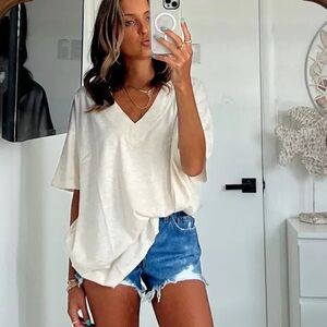 Aerie Extreme VNeck Oversized Boyfriend Tee